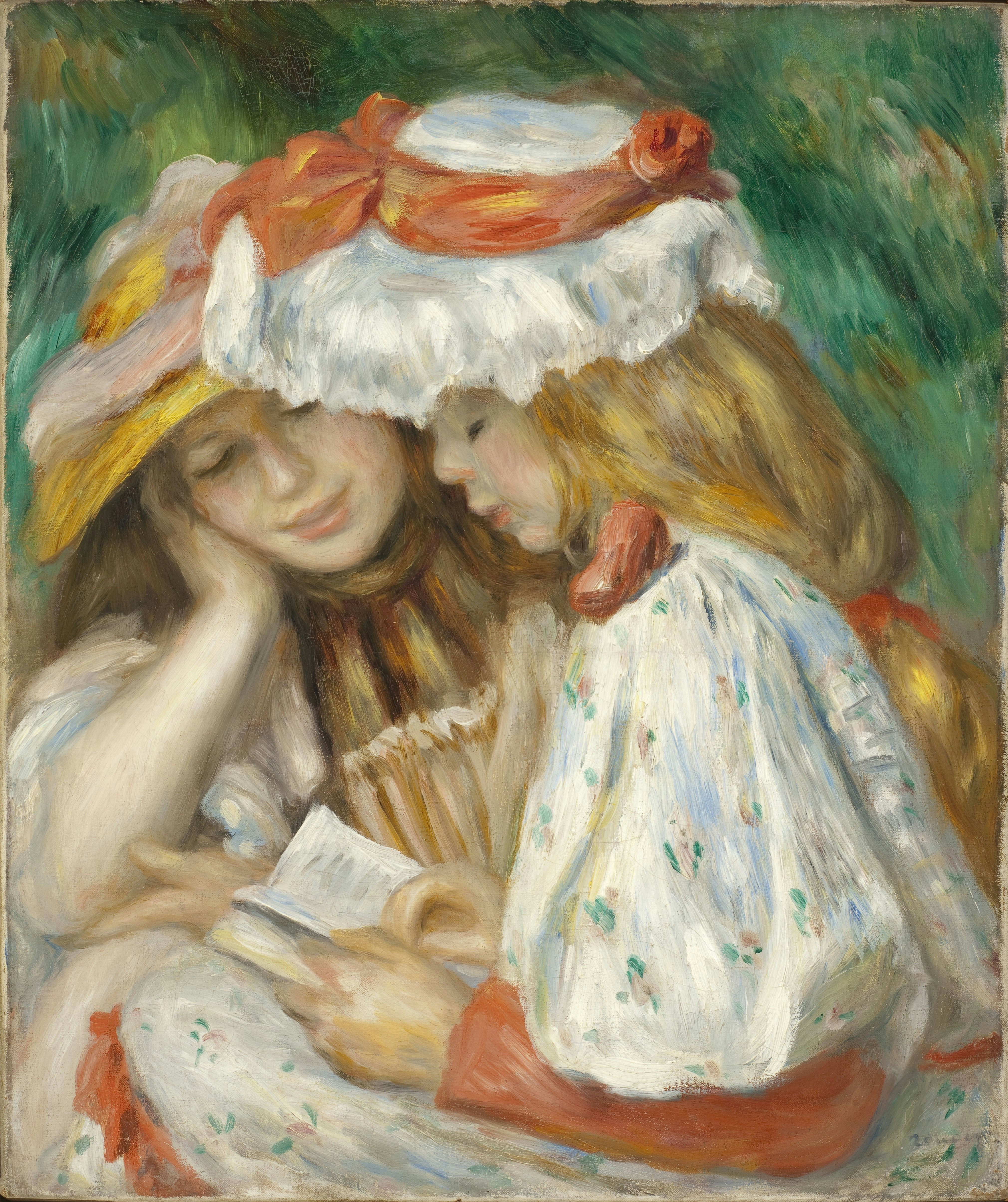 《两个在读书的女孩》