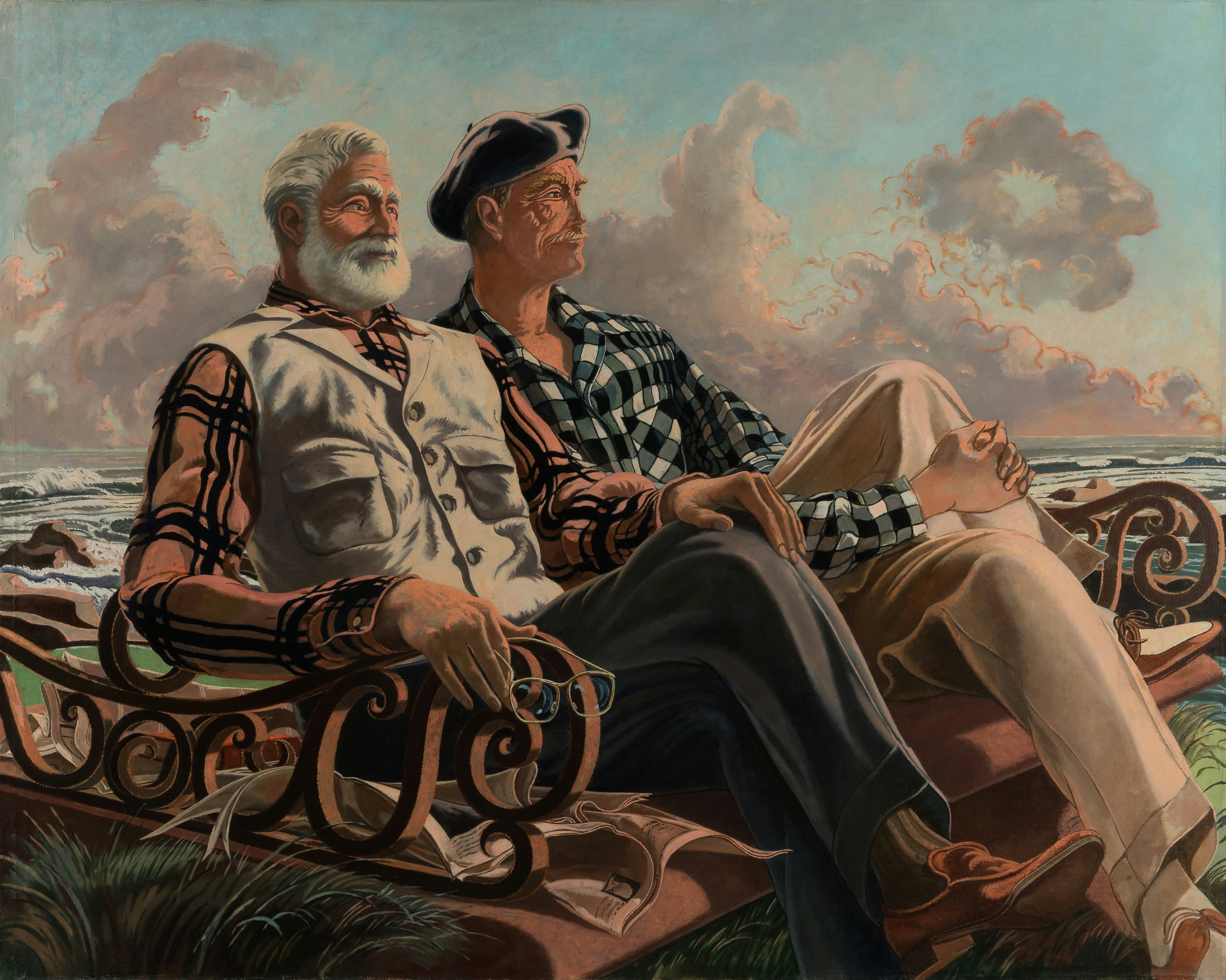 《Conversation Piece, Just Leisure or Hemingway and Duñabeitia》