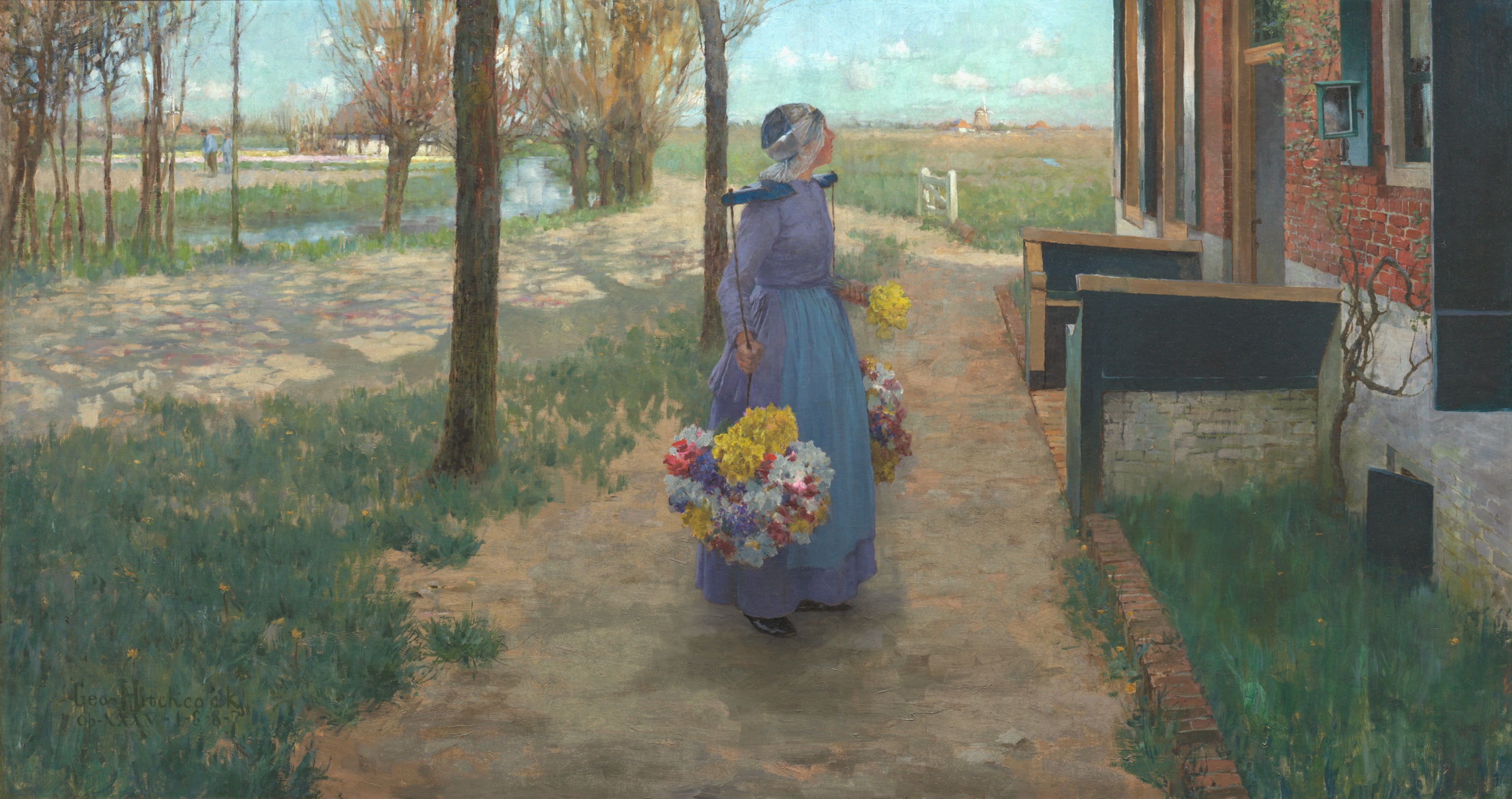 《荷兰卖花姑娘》