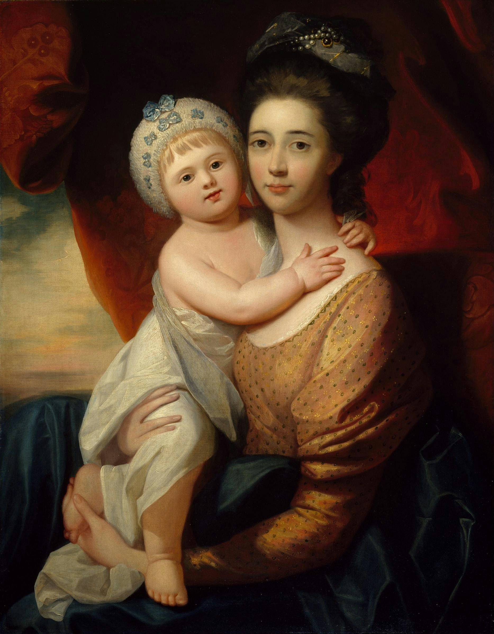《桑德斯夫人和她的幼子》