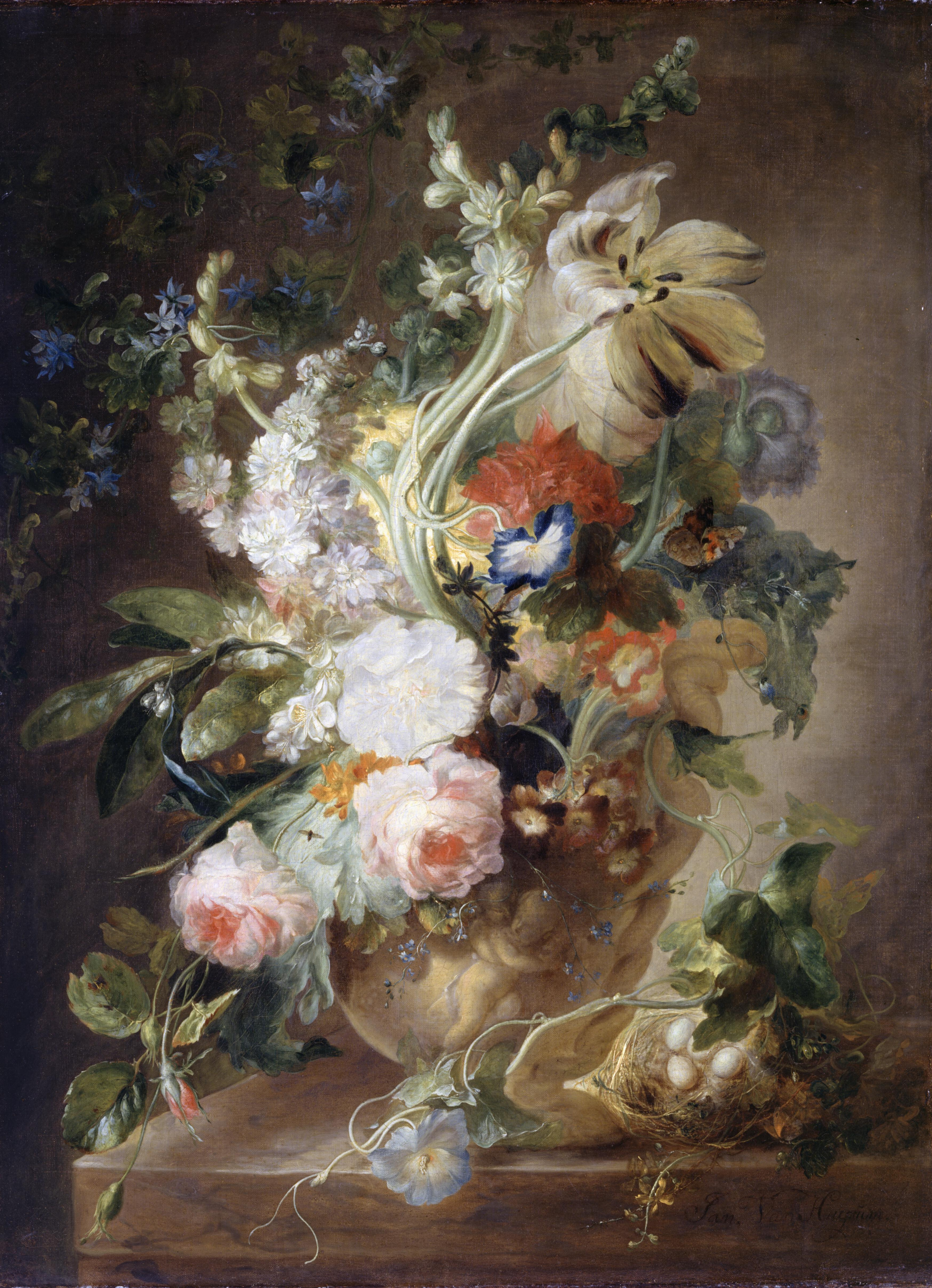 《瓶花》